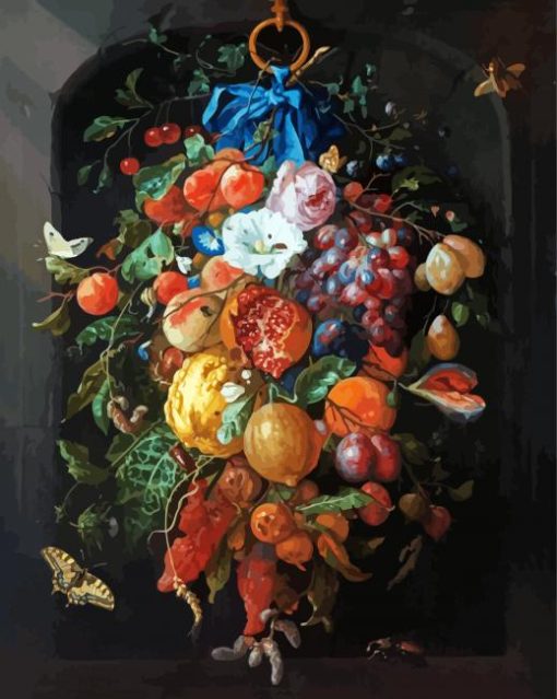 Festoon Of Fruit And Flowers diamond paintings
