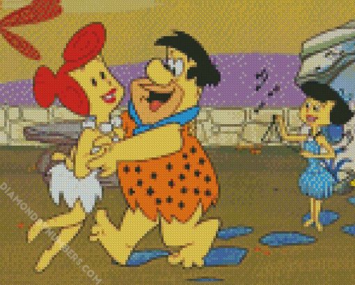 Flintstones cartoon diamond paintings