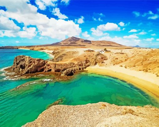 Aesthetic Lanzarote Canary Island diamond paintings