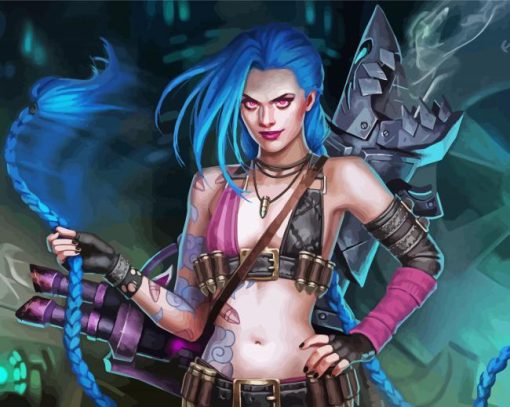 League Of Legends Jinx diamond painting