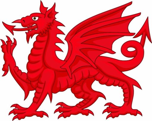 Welsh Dragon Illustration diamond paintings