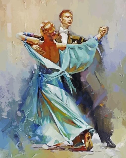 Abstract Ballroom Dancers diamond painting