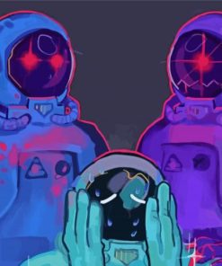 Aesthetic Amoung Us Game diamond paintings