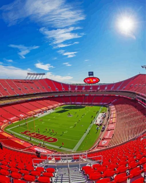 Arrowhead Stadium Missouri Diamond Painting