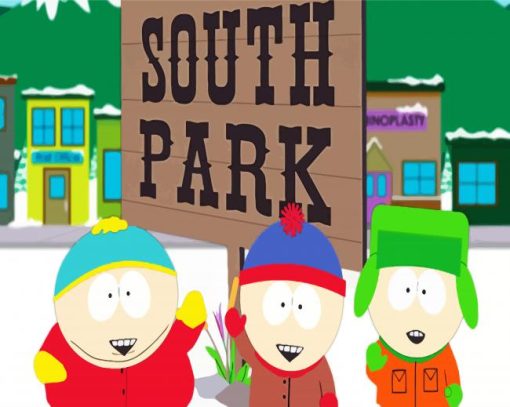 aesthetic South Park animation diamond painting
