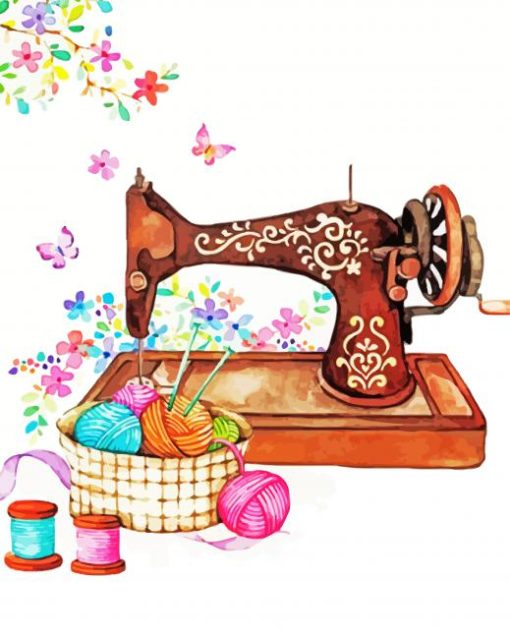 Brown Sewing diamond painting