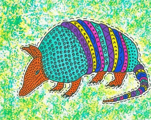 Colorful Armadillo diamond paintings