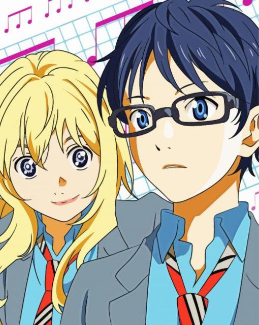 Your Lie In April manga diamond painting