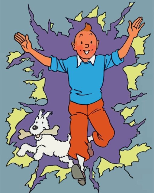 Tin Tin And His Pet Diamond painting