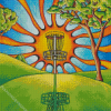 Disc Golf Art diamond painting