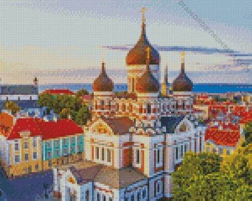 Estonia Buildings diamond paintings