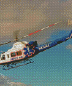 Medical Helicopter diamond paintings