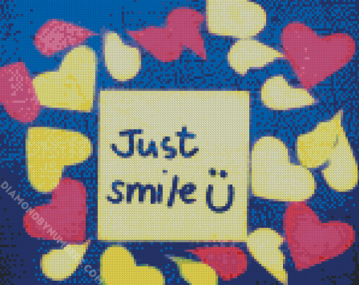 Aesthetic Just Smile Diamond painting