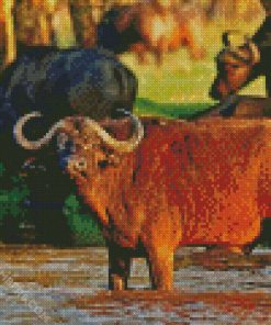 African Wild Cattle diamond paintings