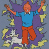 Tin Tin And His Pet Diamond painting