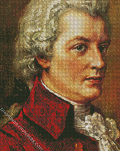 Vintage Mozart diamond painting