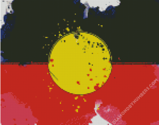 Aboriginal Flag Art diamond painting