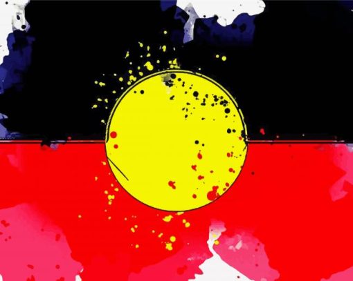 Aboriginal Flag Art diamond painting