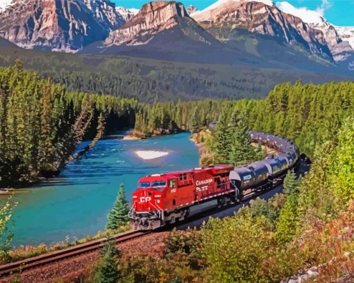 Cp Rail Landscape diamond paintings