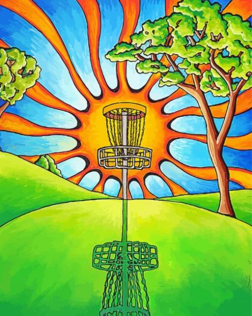 Disc Golf Art diamond painting