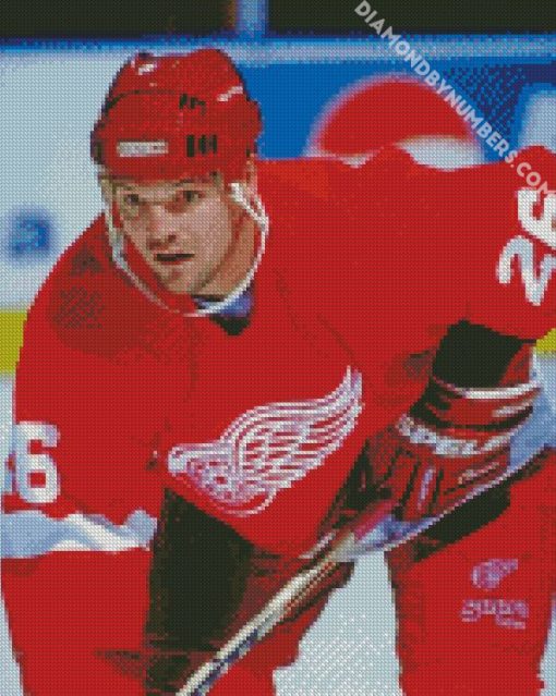 Joe Kocur Detroit Red Wings diamond painting