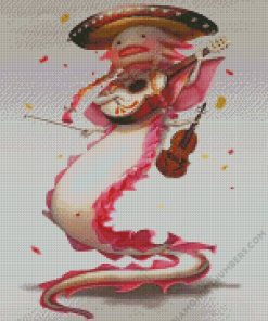 Mexican Axolotl diamond paintings