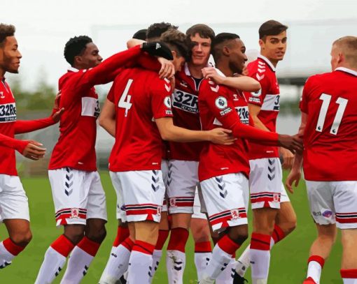 Middlesbrough FC Team diamond painting