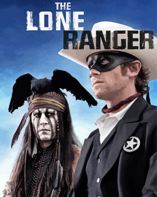 The Lone ranger poster diamond painting