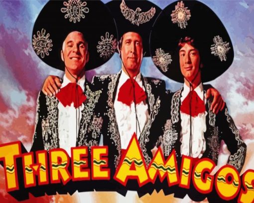 The Three Amigos Movie Poster diamond painting