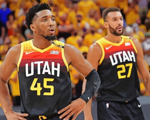 Utah Jazz Basketball Players diamond paintings