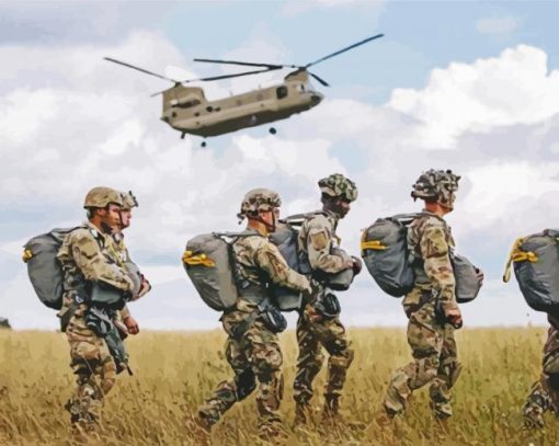 Army Airborne diamond paintings