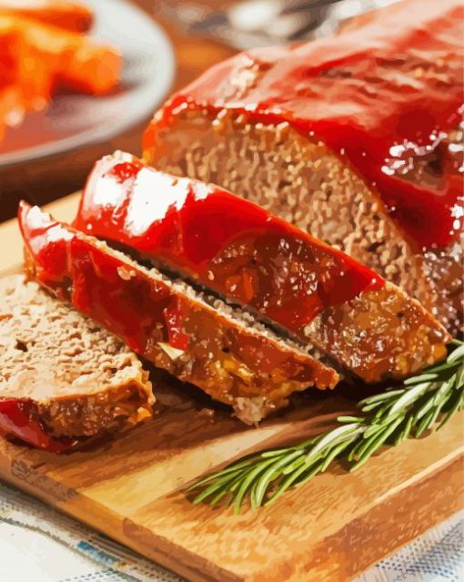 meatloaf dish diamond painting