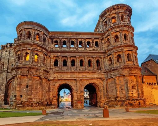 Porta Nigra Trier Germany Diamond painting