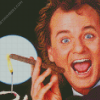 Scrooged Bill Murray Diamond Painting