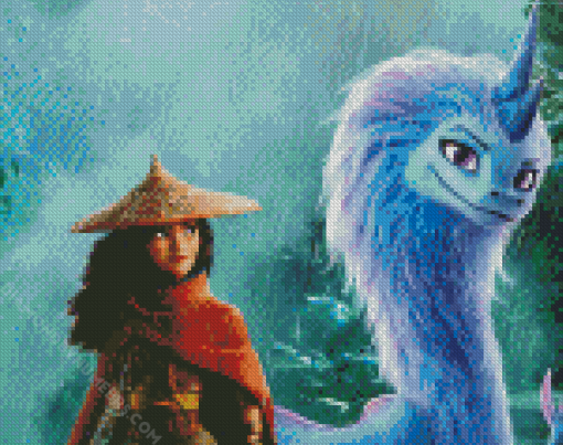 Raya And The Last Dragon Animation Diamond Painting