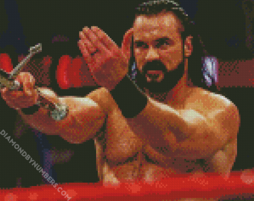 WWE Wrestler Scottish Warrior Diamond Painting