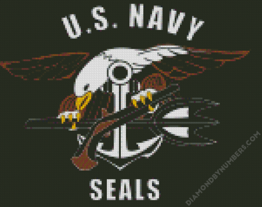 Aesthetic Navy Seal Logo diamond painting