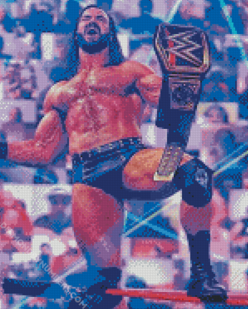 Drew McIntyre WWE Champion Diamond Painting