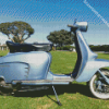 Blue Lambretta Scoote diamond paintingsr
