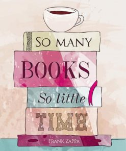 So Many Books So Little Time Illustration diamond paintings