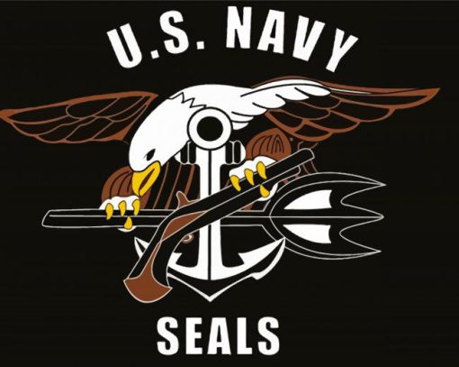 Aesthetic Navy Seal Logo diamond painting