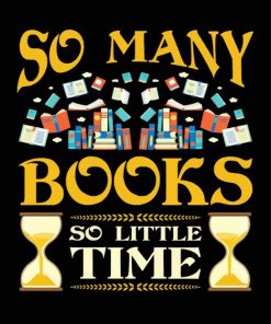 So Many Books So Little Time Illustration diamond paintings