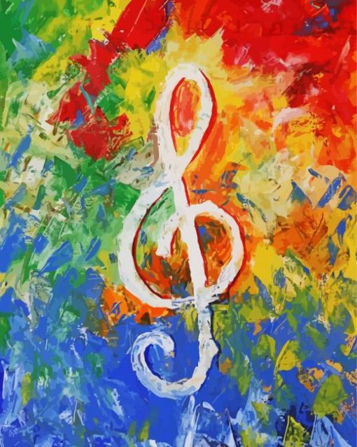Abstract Treble Clef diamond paintings