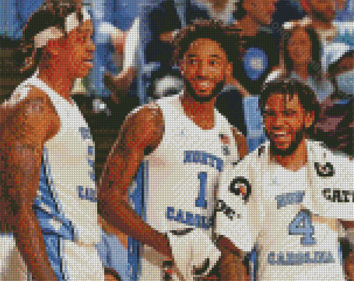 Tar Heels Players diamond paint