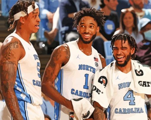 Tar Heels Players diamond paint
