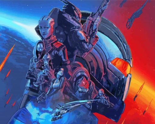 Aesthetic Mass Effect diamond paint
