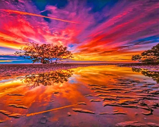 nudgee-beach-view-paint-by-number