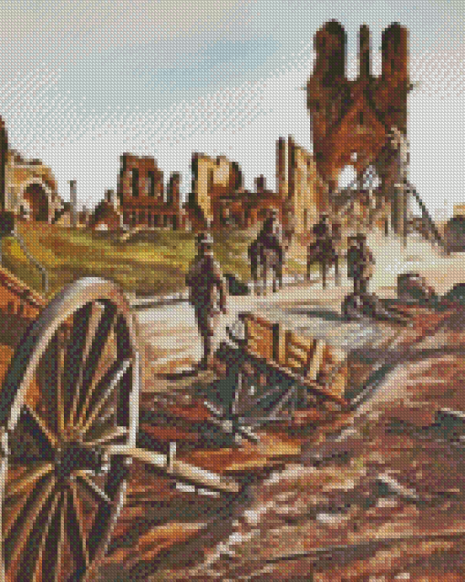 Aesthetic WW1 diamond paint