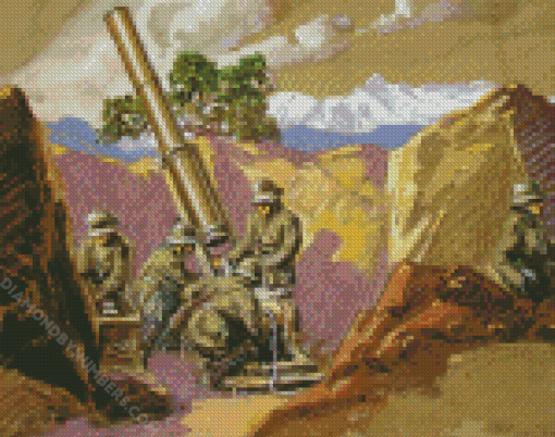WW1 Art diamond paint