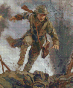 Aesthetic WW1 diamond paint